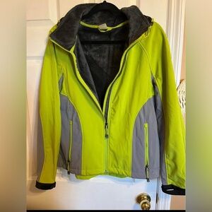 Women's Lime Green and Gray Jacket